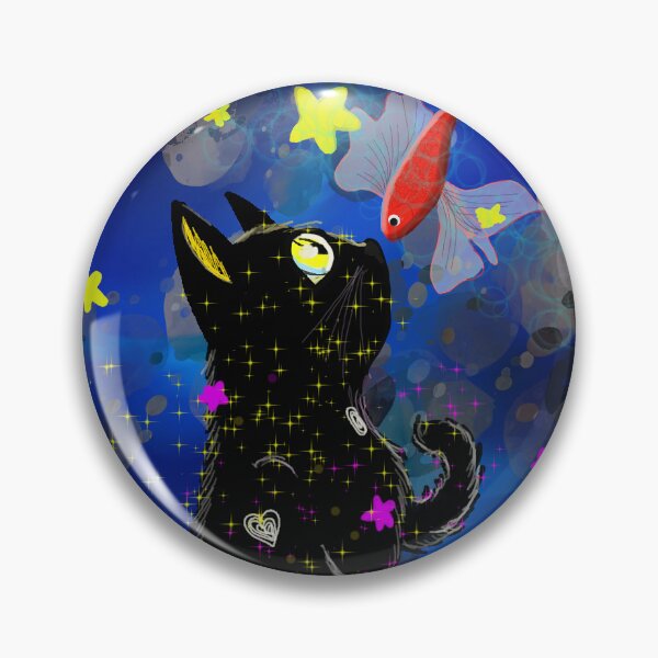 Item preview, Black cat designed and sold by WorldInMyHead.