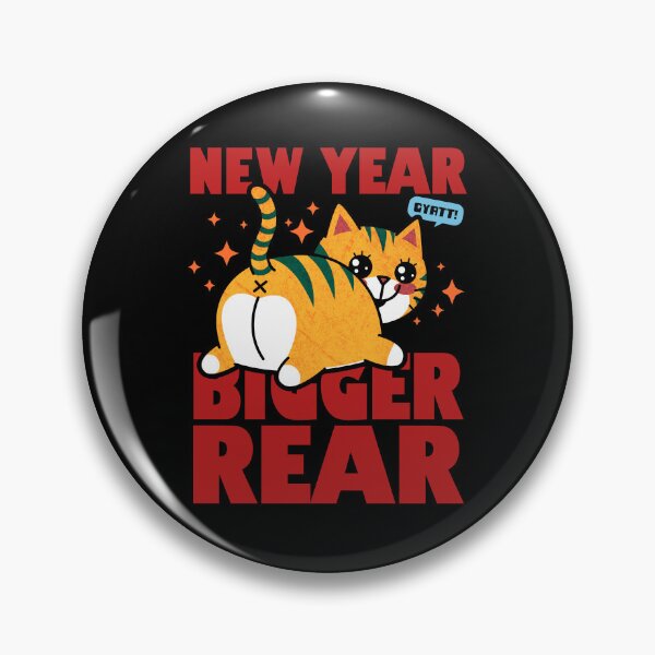 Artikelvorschau, Neujahr Bigger Rear Gyatt Lustiges Katzenmeme entworfen und verkauft von BoggsNicolasArt.