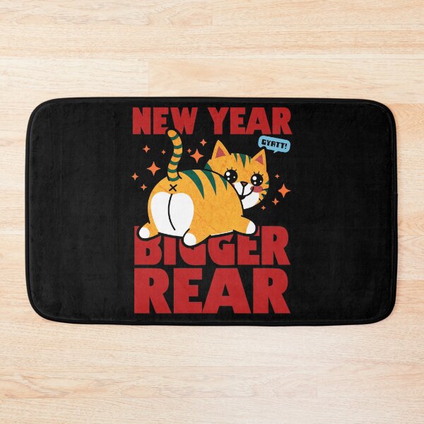 Item preview, New Year Bigger Rear Gyatt Funny Cat Meme designed and sold by BoggsNicolasArt.