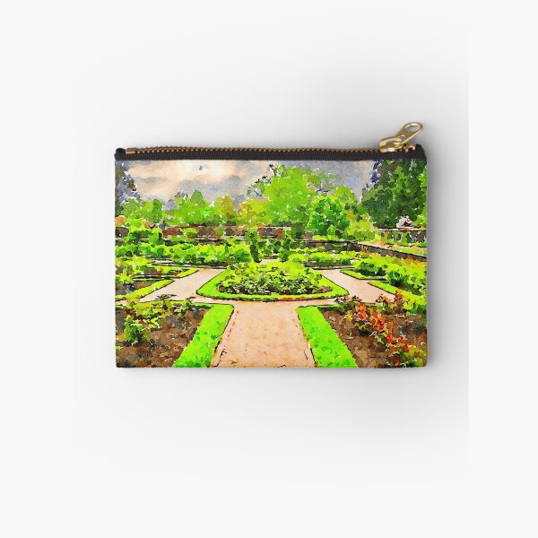 Item preview, Tranquil watercolor garden with lush greenery and scenic pathways designed and sold by GestaltImagery.
