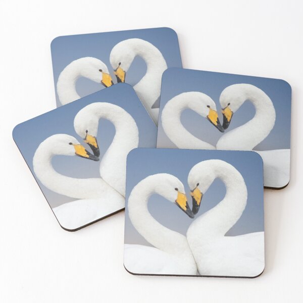 Item preview, Whooper Swans Love Heart Pose designed and sold by derekbeattie.