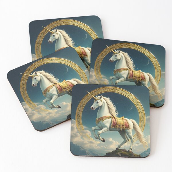 Item preview, Majestic Guardian Unicorn of the Sacred Golden Halo designed and sold by Fantasy Horseys.