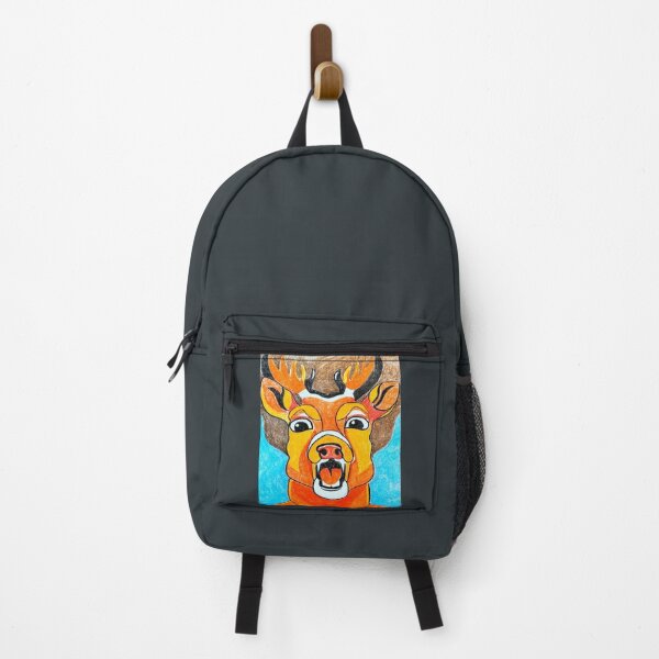 Item preview, Enraged Deer on Blue designed and sold by Pousinette.