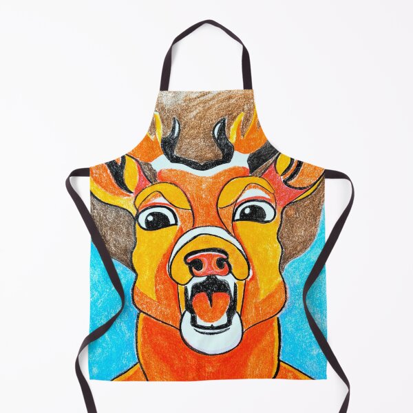 Item preview, Enraged Deer on Blue designed and sold by Pousinette.
