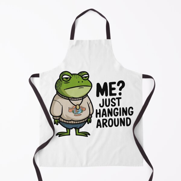 Item preview, Just Hanging Around Frog Meme designed and sold by MonkiFlipp.