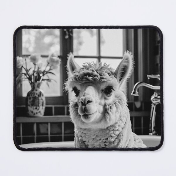 Item preview, Relaxing Alpaca in Bathtub designed and sold by vk09.