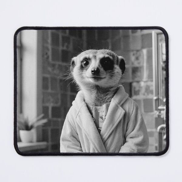Item preview, Adorable Meerkat in Bathrobe designed and sold by vk09.