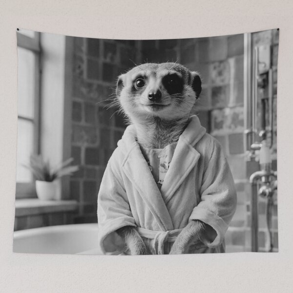 Item preview, Adorable Meerkat in Bathrobe designed and sold by vk09.