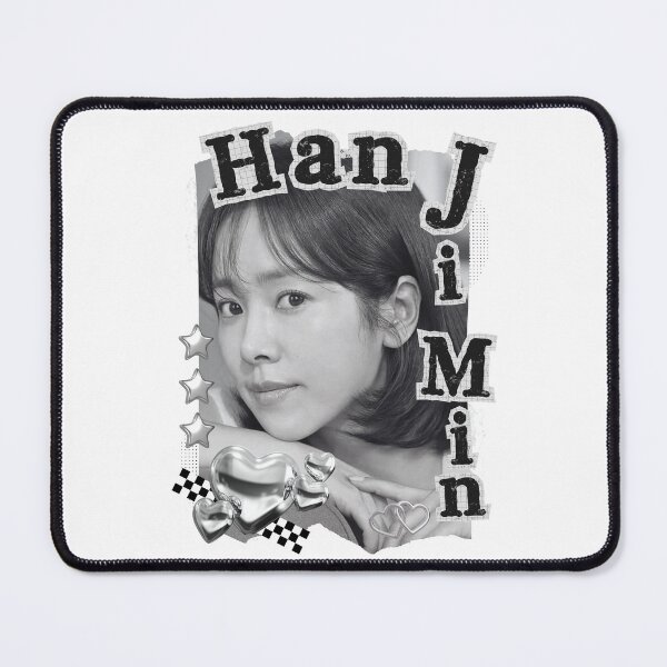 Item preview, Han Ji-min Korean Actress Black and White Scrapbook Collage Design designed and sold by AJUNICE STUDIO.