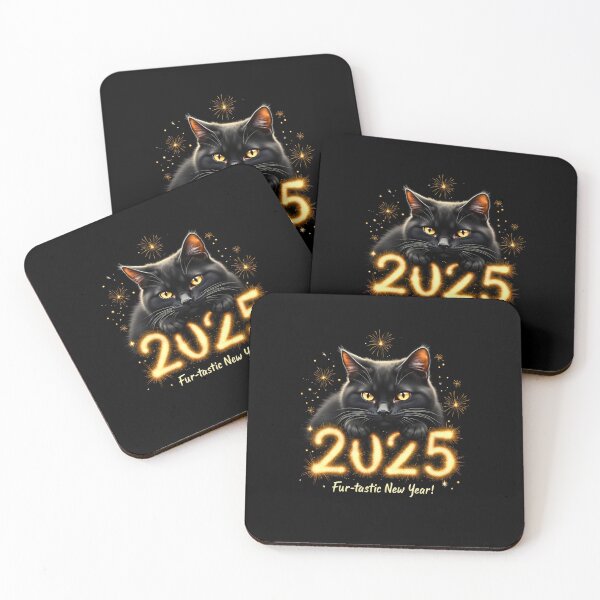 Item preview, happy fur-tasitc new year cat lovers 2025 designed and sold by VividDripCo.
