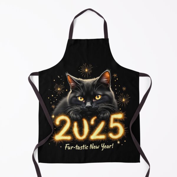 Item preview, happy fur-tasitc new year cat lovers 2025 designed and sold by VividDripCo.