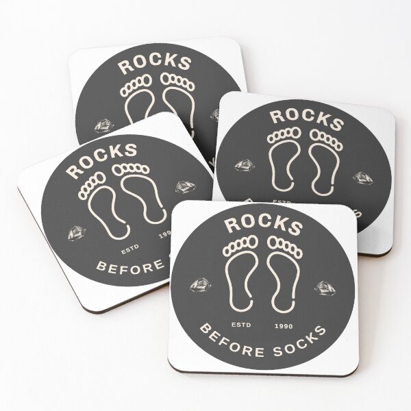Item preview, Rocks Before Socks ESTD 1990 designed and sold by MoeTiff.