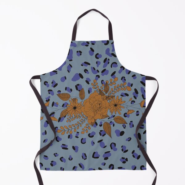 Item preview, Blue and orange leopard flowers designed and sold by Ema-R.
