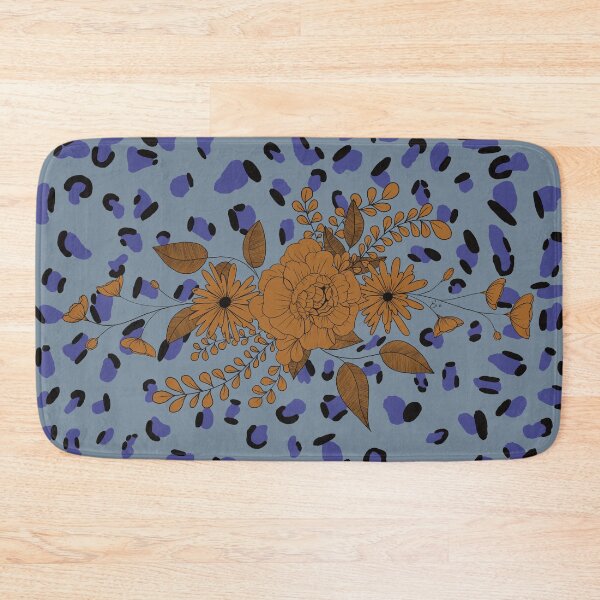 Item preview, Blue and orange leopard flowers designed and sold by Ema-R.