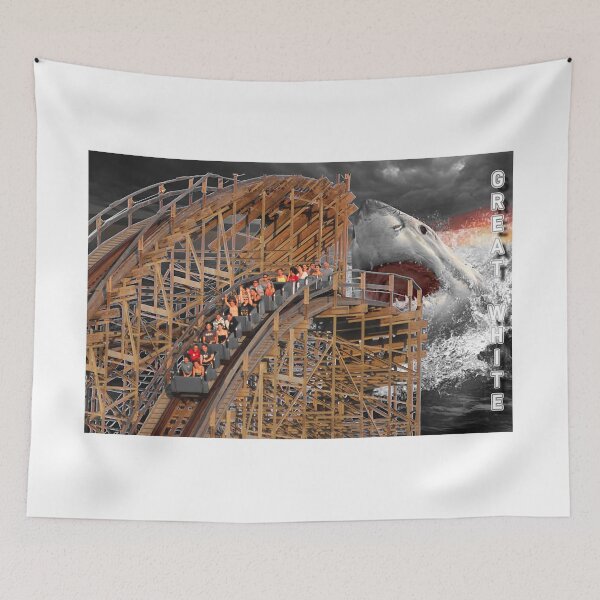 Item preview, Great White Rollercoaster @ Morey's Piers Wildwood NJ, Custom Image designed and sold by coasterjamin24.