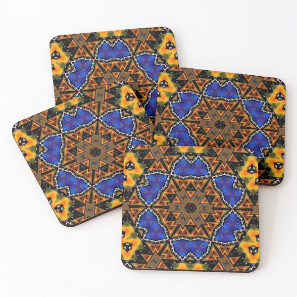 Item preview, Big game blue ankara cosmic waves designed and sold by Afro-spirit-art.