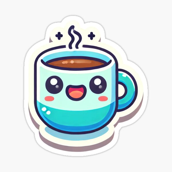 Cute Coffee Mug Sticker