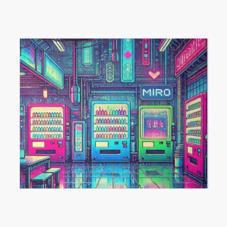 Vista previa del artículo con la obra «Mercado ciberpunk», diseñado y vendido por Imaginarium of Chaos falcon88 .