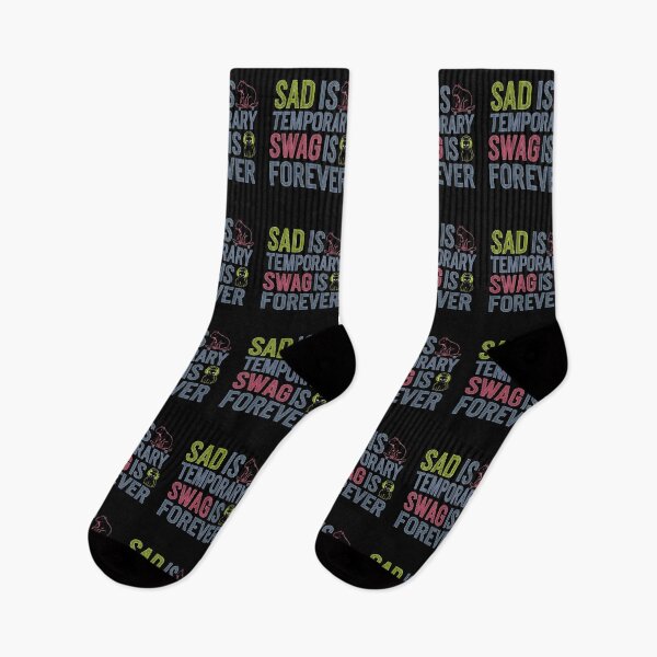 Item preview, Sad Is Temporary Swag Is Forever - It's a funny gift for anyone who appreciates humor, positivity, and a touch of style. designed and sold by ZyziowskyArt.