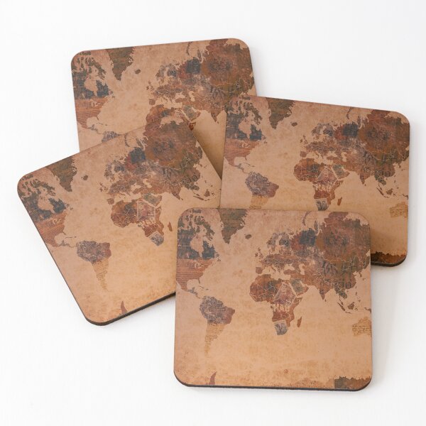 Item preview, Vintage Collage Style World Map photo remake designed and sold by Craig Kauzmann.