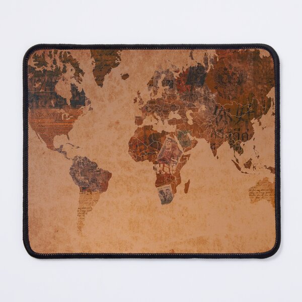 Item preview, Vintage Collage Style World Map photo remake designed and sold by Craig Kauzmann.