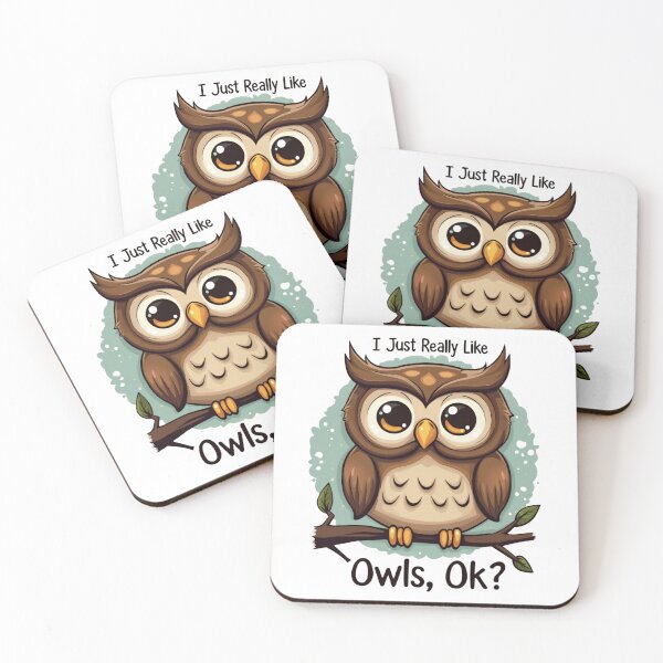 Item preview, I Just Really Like Owls Ok? Funny Owl Lovers designed and sold by ArtFromBeyond.