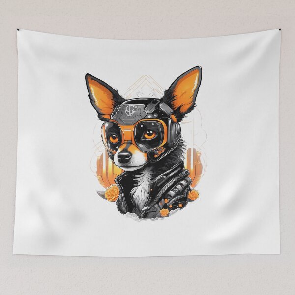 Item preview, Futuristic Chihuahua Puppy Dog designed and sold by MystiqSlav.