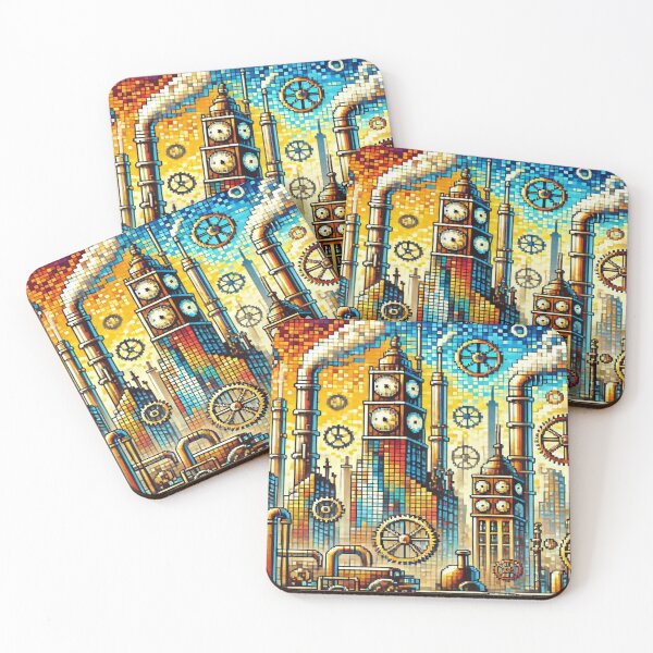 Item preview, Steampunk Cityscape Reloaded Premium Trendy Best Gift designed and sold by Imaginarium of Chaos falcon88 .