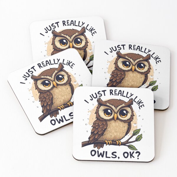Item preview, I Just Really Like Owls Ok? Funny Owl Lovers designed and sold by ArtFromBeyond.