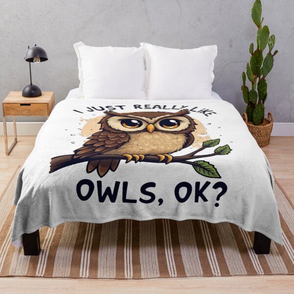 Item preview, I Just Really Like Owls Ok? Funny Owl Lovers designed and sold by ArtFromBeyond.