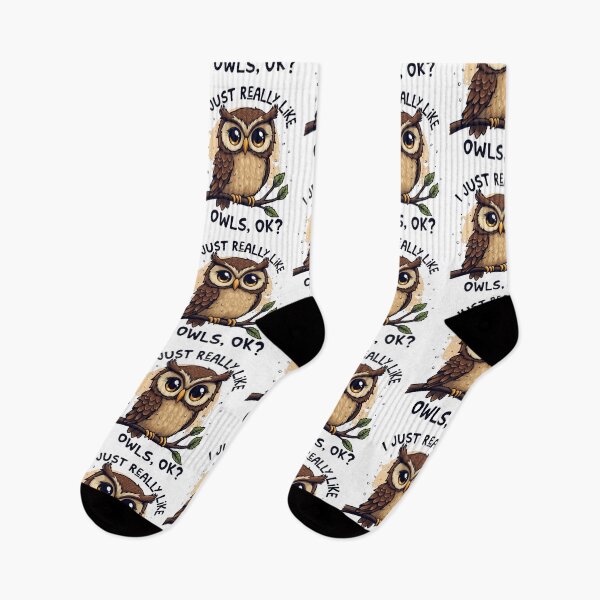 Item preview, I Just Really Like Owls Ok? Funny Owl Lovers designed and sold by ArtFromBeyond.