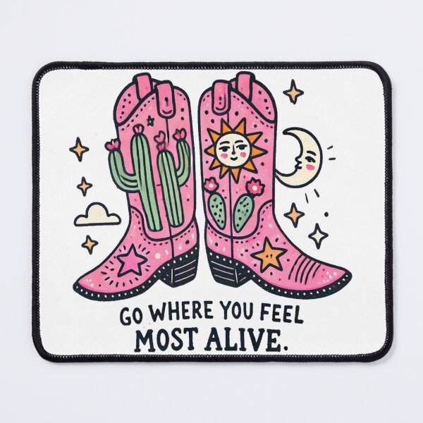 Item preview, Cowboy Boot GO WHERE YOU FEEL MOST ALIVE designed and sold by erkinmaddison.