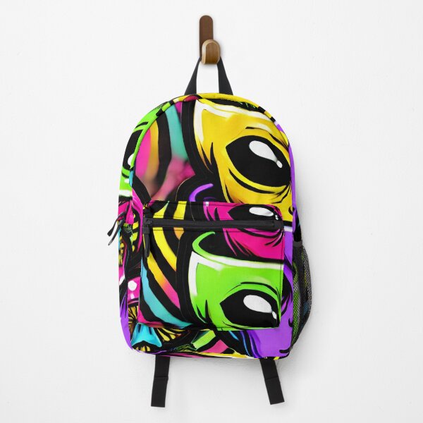 Item preview, Psychedelic Alien and Mushroom Design - Vibrant Cosmic Art with Retro Aesthetic and Extraterrestrial Vibes designed and sold by DrawHandArt.