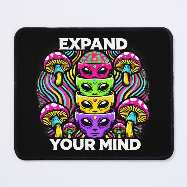 Item preview, Psychedelic Alien and Mushroom Design - Vibrant Cosmic Art with Retro Aesthetic and Extraterrestrial Vibes designed and sold by DrawHandArt.