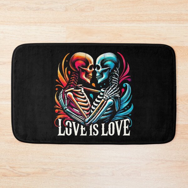 Item preview, Romantic Neon Skeleton Couple Design - Vibrant Love Art with Bold Colors and Edgy Aesthetic designed and sold by DrawHandArt.