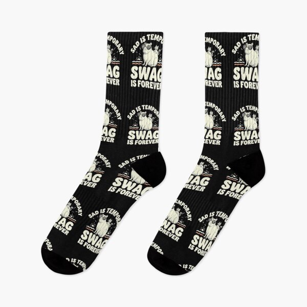 Item preview, Sad Is Temporary Swag Is Forever - It's a funny gift for anyone who appreciates humor, positivity, and a touch of style. designed and sold by ZyziowskyArt.