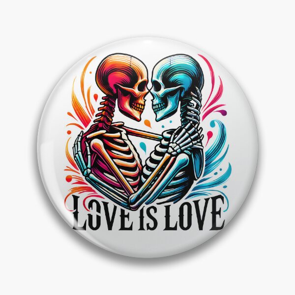 Item preview, Romantic Neon Skeleton Couple Design - Vibrant Love Art with Bold Colors and Edgy Aesthetic designed and sold by DrawHandArt.