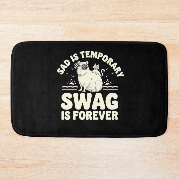 Item preview, Sad Is Temporary Swag Is Forever - It's a funny gift for anyone who appreciates humor, positivity, and a touch of style. designed and sold by ZyziowskyArt.