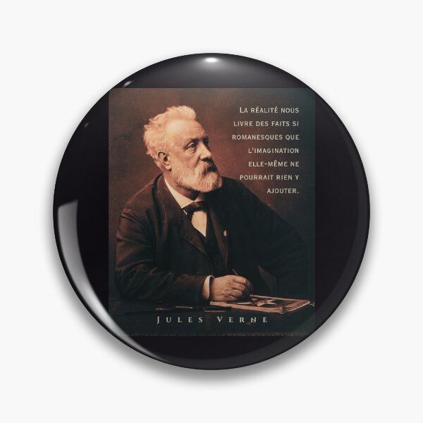 Artikelvorschau, Zitat von Jules Verne: „Die Realität unseres Buches über die Romanik ist, dass die Fantasie mir nicht hilft und weiterhilft.“ entworfen und verkauft von artbleed.