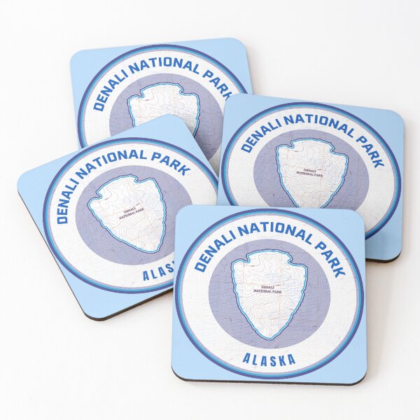 Item preview, Souvenir Map - Denali National Park designed and sold by Willz Designz.