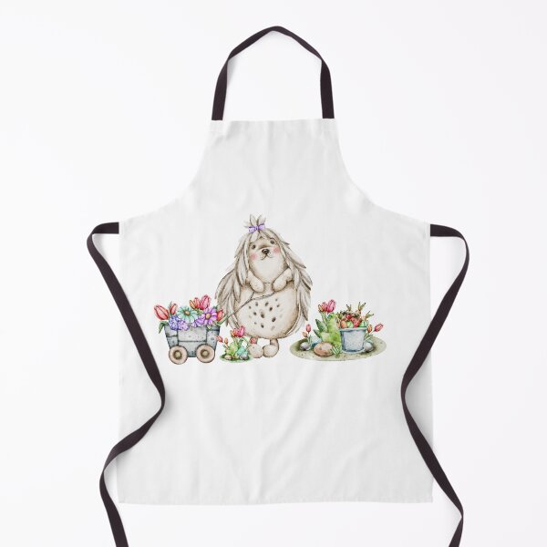 Item preview, watercolors illustrations Garden Friends: Bunnies and Hedgehogs designed and sold by NelenaArt.