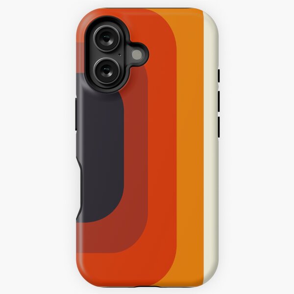 Artikel-Vorschau von 70er Jahre Ästhetik | Abstrakte minimalistische Kunst |  Orangefarbene monochrome geometrische Formen, designt und verkauft von A-Deco.