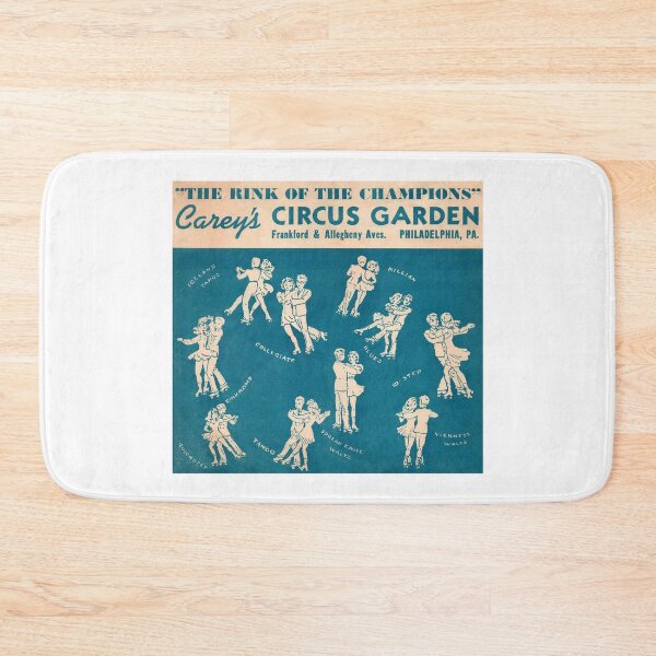 Item preview, Circus Garden Philadelphia Pennsylvania Roller Skating Rink Sticker Decal Label designed and sold by tislord.