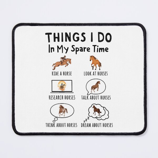 Item preview, Things I Do in My Spare Time: All About Horses designed and sold by HandicraftArt.