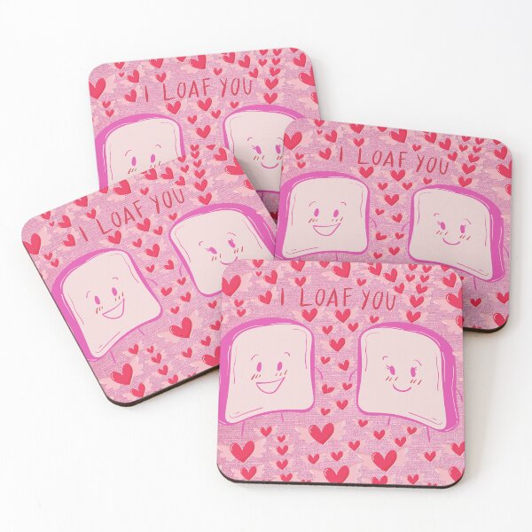 Item preview, I Loaf You - Romantic Bread Pun designed and sold by IndianShopper.