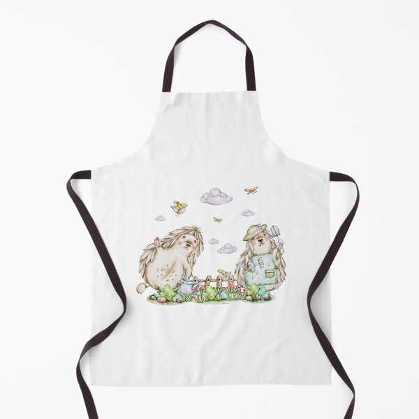 Item preview, watercolors illustrations Garden Friends: Bunnies and Hedgehogs designed and sold by NelenaArt.