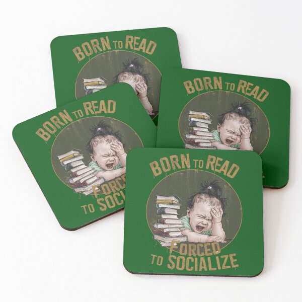 Item preview, Born To Read Forced To Socialize designed and sold by FanaticB.