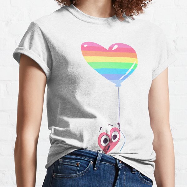 In a Heartbeat - Rainbow Heart Classic T-Shirt