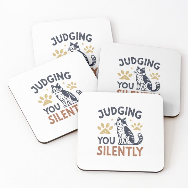Item preview, Judging You Silently, Cat - Funny and Relatable Cat Meme Design designed and sold by Colorful-Garden.