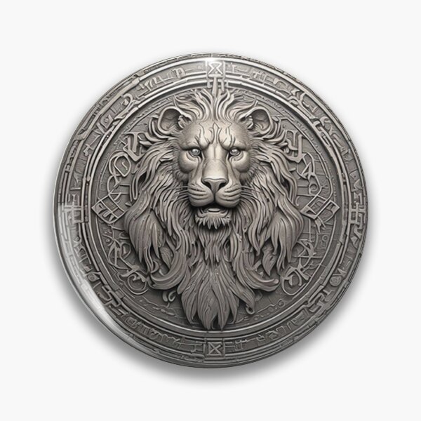 Item preview, An Aquilonian coin engraved with the image of Amra by Dimitrije Kebara designed and sold by Dimisbarbarian.